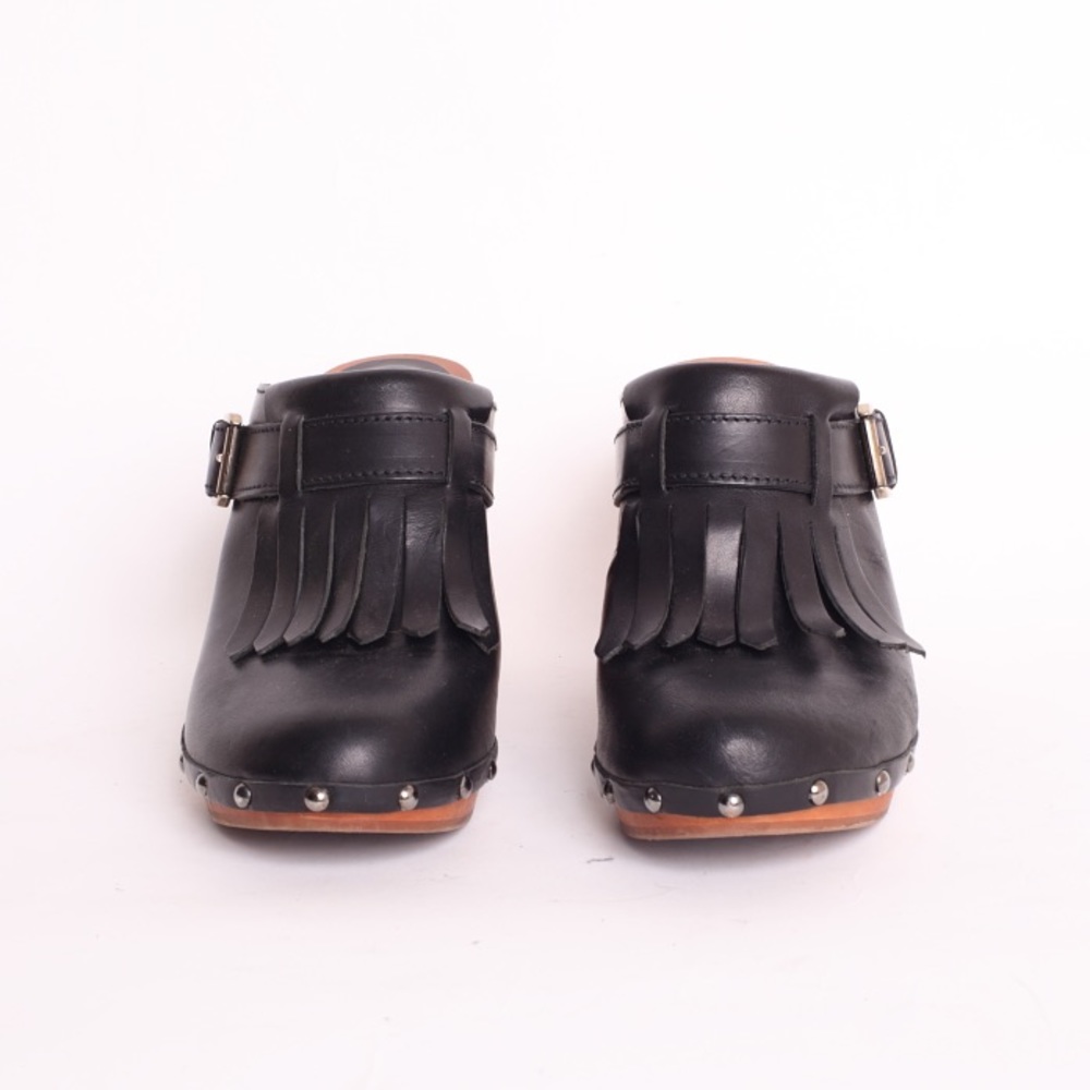 SOLD Madewell 1937 Wood Clogs Leather Kiltie US 8 - Picture 2 of 8